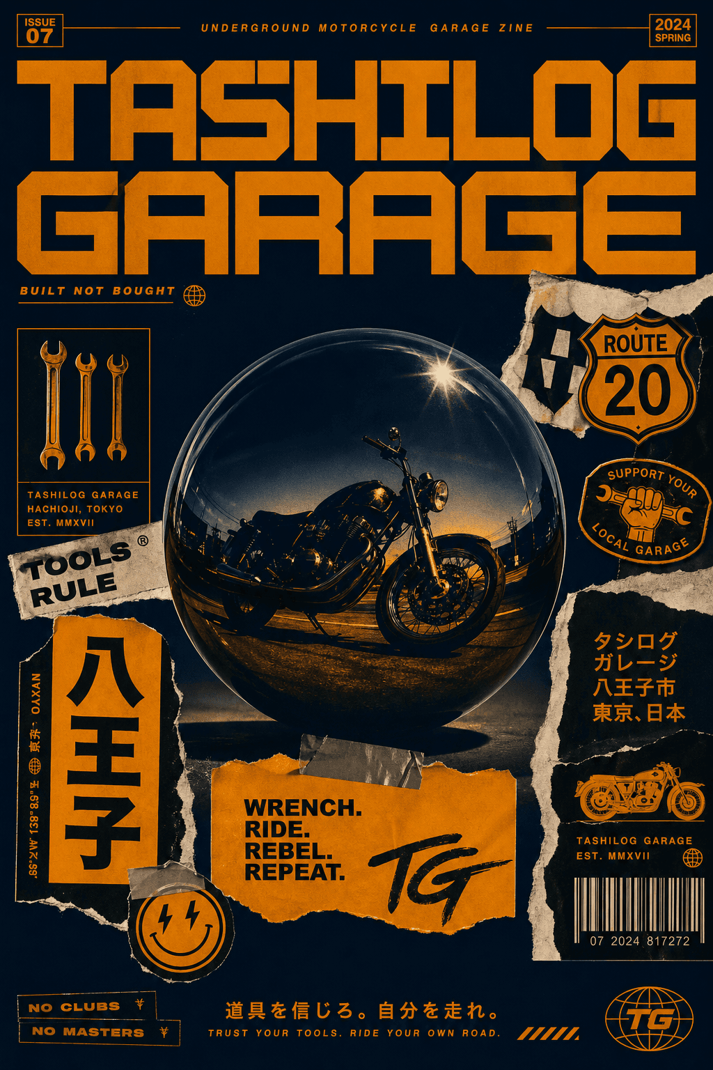 TASHILOG GARAGE — BUILT NOT BOUGHT poster