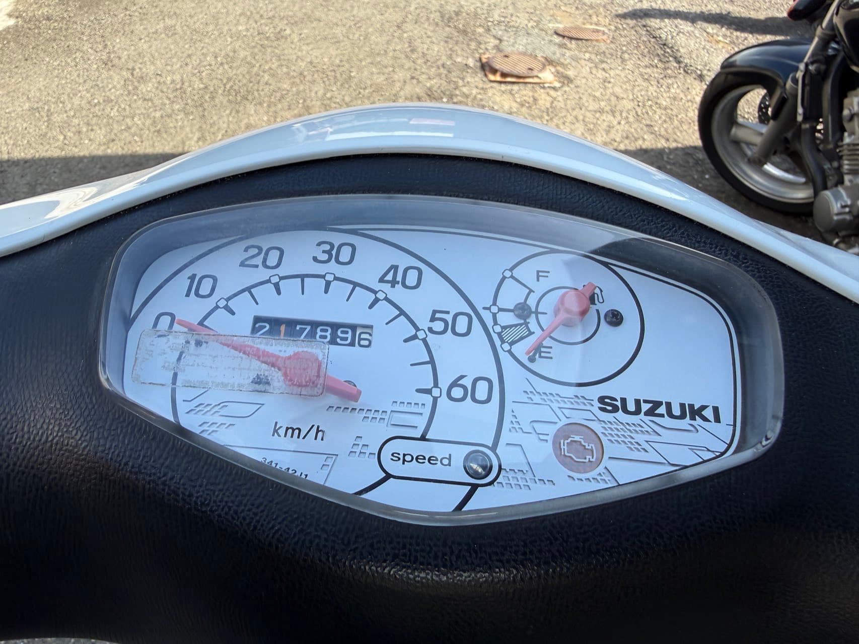 スズキ レッツ メーター 走行21,789km